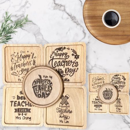 Happy Teacher's Day Coaster Design