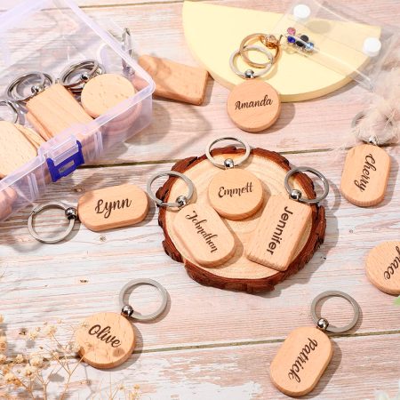 Personalised Name Wooden Keychain