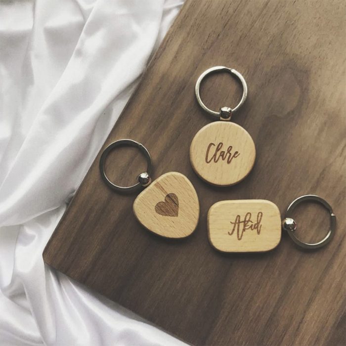 Personalised Wooden Keychain